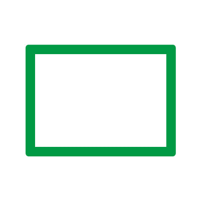 どこでもPOP A2サイズ緑（内寸420×594㎜、外寸480×654㎜）